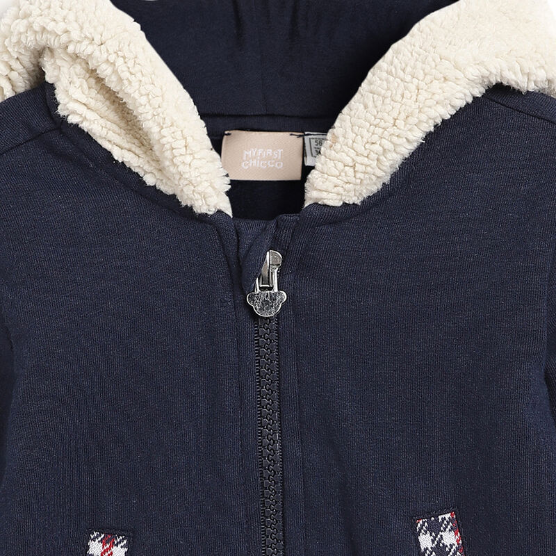Boys Dark Blue Solid Sweatshirt image number 2